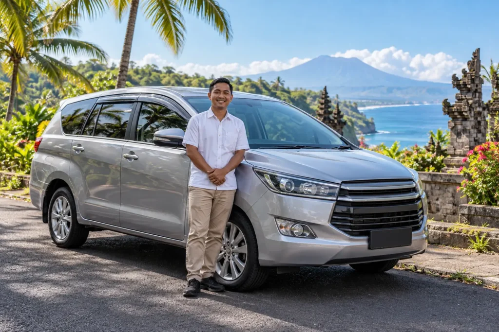 Private car rental with professional driver in Bali